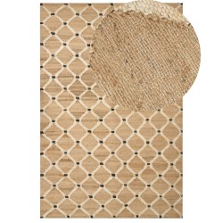 Dywan z juty 200 x 300 cm beżowy KALEKOY Dywan z juty 200 x 300 cm beżowy KALEKOY