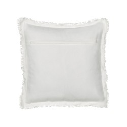 Zestaw 2 poduszek dekoracyjnych LIVISTONA Bawełna 45 x 45 cm Biały Wzór kwiatowy Zestaw 2 poduszek dekoracyjnych LIVISTONA Bawełna 45 x 45 cm Biały Wzór kwiatowy