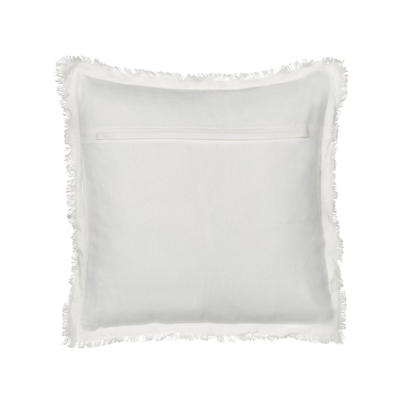 Zestaw 2 poduszek dekoracyjnych LIVISTONA Bawełna 45 x 45 cm Biały Wzór kwiatowy Zestaw 2 poduszek dekoracyjnych LIVISTONA Bawełna 45 x 45 cm Biały Wzór kwiatowy