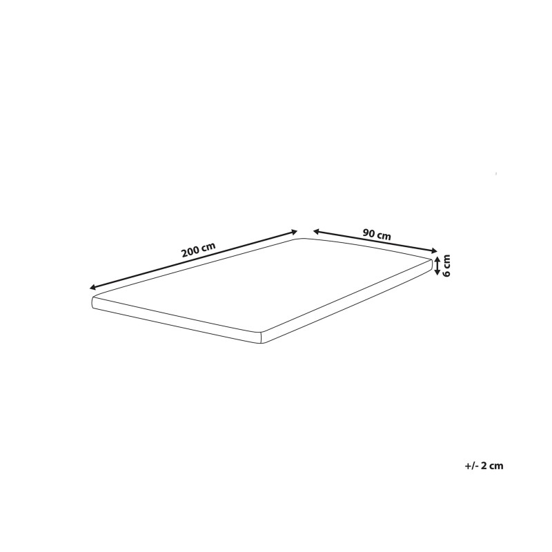 Materac nawierzchniowy COMFY 90 x 200 cm Materac nawierzchniowy COMFY 90 x 200 cm