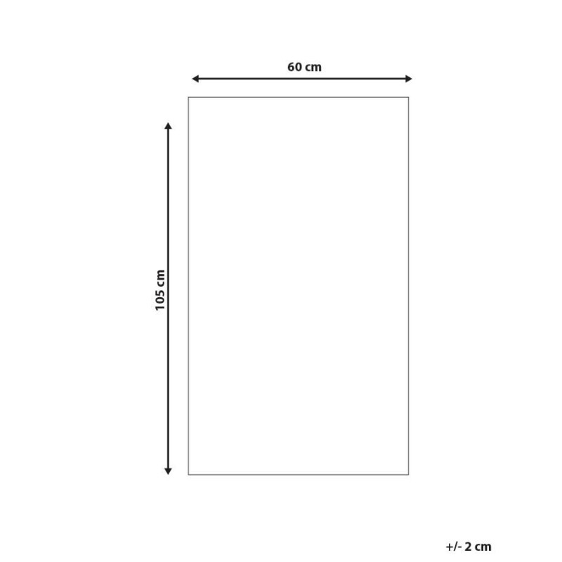 Dywan zewnętrzny 60 x 105 cm szaro-żółty HISAR Dywan zewnętrzny 60 x 105 cm szaro-żółty HISAR