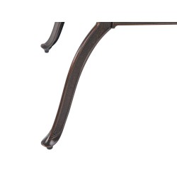 Stół ogrodowy LIZZANO 165 cm 102 cm Metal Ciemnobrązowy Stół ogrodowy LIZZANO 165 cm 102 cm Metal Ciemnobrązowy