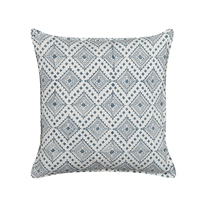 Zestaw 2 poduszek dekoracyjnych CORDATA Bawełna 45 x 45 cm Niebieski Wzór orientalny Zestaw 2 poduszek dekoracyjnych CORDATA Bawełna 45 x 45 cm Niebieski Wzór orientalny