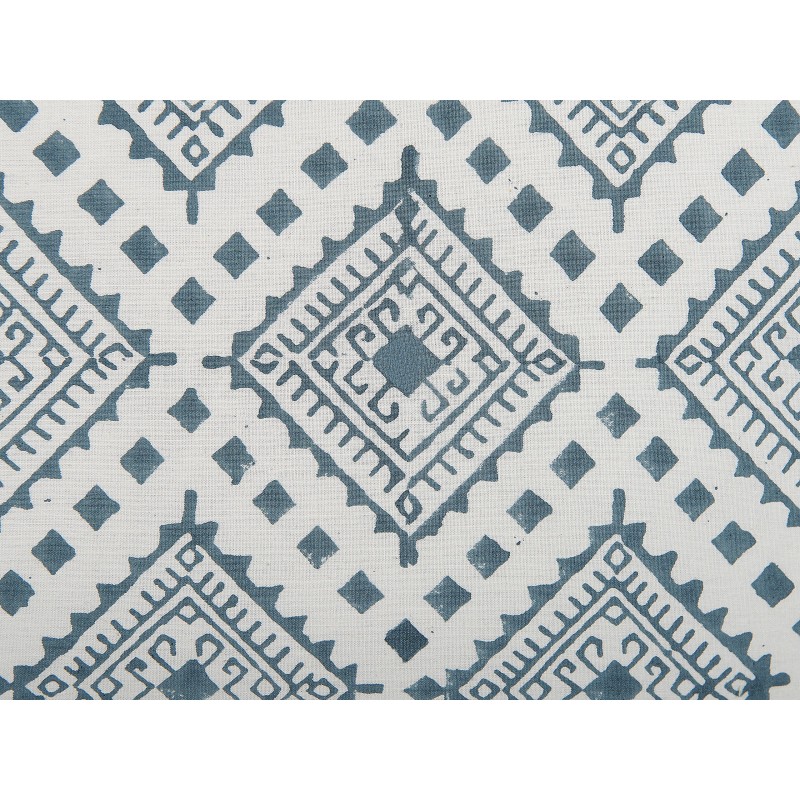 Zestaw 2 poduszek dekoracyjnych CORDATA Bawełna 45 x 45 cm Niebieski Wzór orientalny Zestaw 2 poduszek dekoracyjnych CORDATA Bawełna 45 x 45 cm Niebieski Wzór orientalny