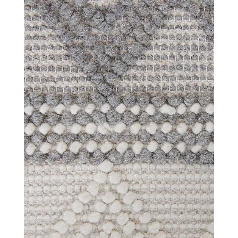 Dywan wełniany 200 x 200 cm beżowo-szary BOZOVA Dywan wełniany 200 x 200 cm beżowo-szary BOZOVA