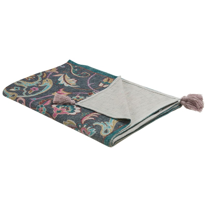 Koc DIBRUGARH Bawełna 130 x 180 cm Kolorowy Koc DIBRUGARH Bawełna 130 x 180 cm Kolorowy
