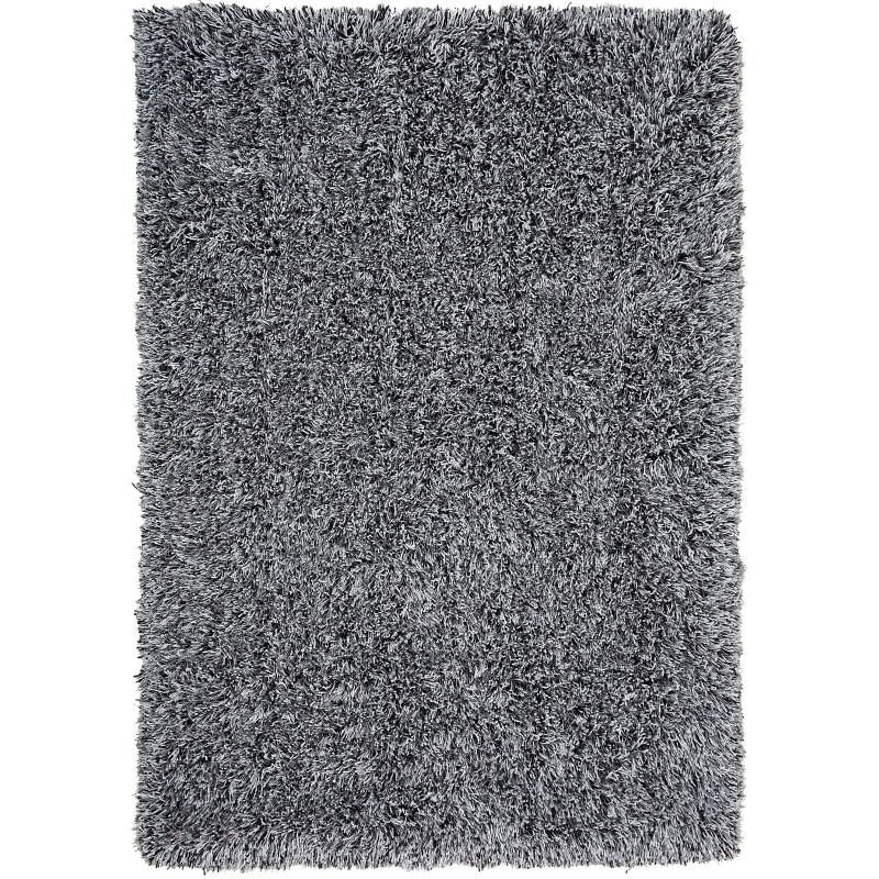 Dywan shaggy 160 x 230 cm czarno-biały CIDE Dywan shaggy 160 x 230 cm czarno-biały CIDE