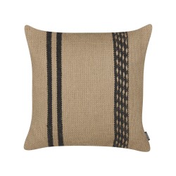 Poduszka dekoracyjna DESALIX Juta 45 x 45 cm Beżowy W paski