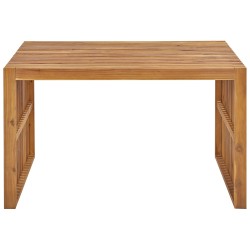 Stół ogrodowy BELLANO 70 cm 120 cm Drewno akacjowe Brązowy Stół ogrodowy BELLANO 70 cm 120 cm Drewno akacjowe Brązowy