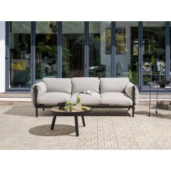 Sofa ogrodowa 3-osobowa jasnoszara ESPERIA Sofa ogrodowa 3-osobowa jasnoszara ESPERIA