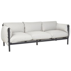 Sofa ogrodowa 3-osobowa jasnoszara ESPERIA Sofa ogrodowa 3-osobowa jasnoszara ESPERIA
