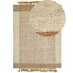 Dywan z juty 200 x 300 cm beżowy DEDEMLI Dywan z juty 200 x 300 cm beżowy DEDEMLI