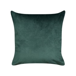 Zestaw 2 poduszek dekoracyjnych BICOCCA Welur 45 x 45 cm Ciemnozielony Wzór świąteczny Zestaw 2 poduszek dekoracyjnych BICOCCA Welur 45 x 45 cm Ciemnozielony Wzór świąteczny