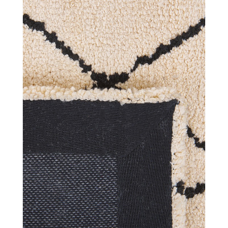 Dywan 80 x 150 cm beżowo-czarny HAVSA Dywan 80 x 150 cm beżowo-czarny HAVSA