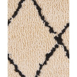 Dywan 80 x 150 cm beżowo-czarny HAVSA Dywan 80 x 150 cm beżowo-czarny HAVSA