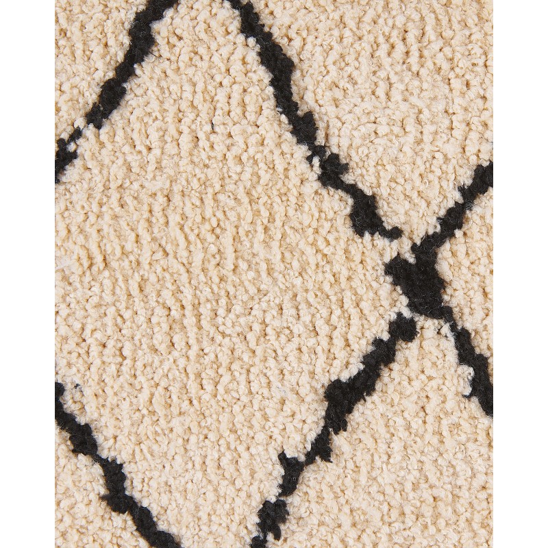 Dywan 80 x 150 cm beżowo-czarny HAVSA Dywan 80 x 150 cm beżowo-czarny HAVSA