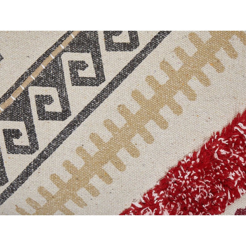 Zestaw 2 poduszek dekoracyjnych BETULA Bawełna 30 x 50 cm Beżowy Wzór geometryczny Zestaw 2 poduszek dekoracyjnych BETULA Bawełna 30 x 50 cm Beżowy Wzór geometryczny