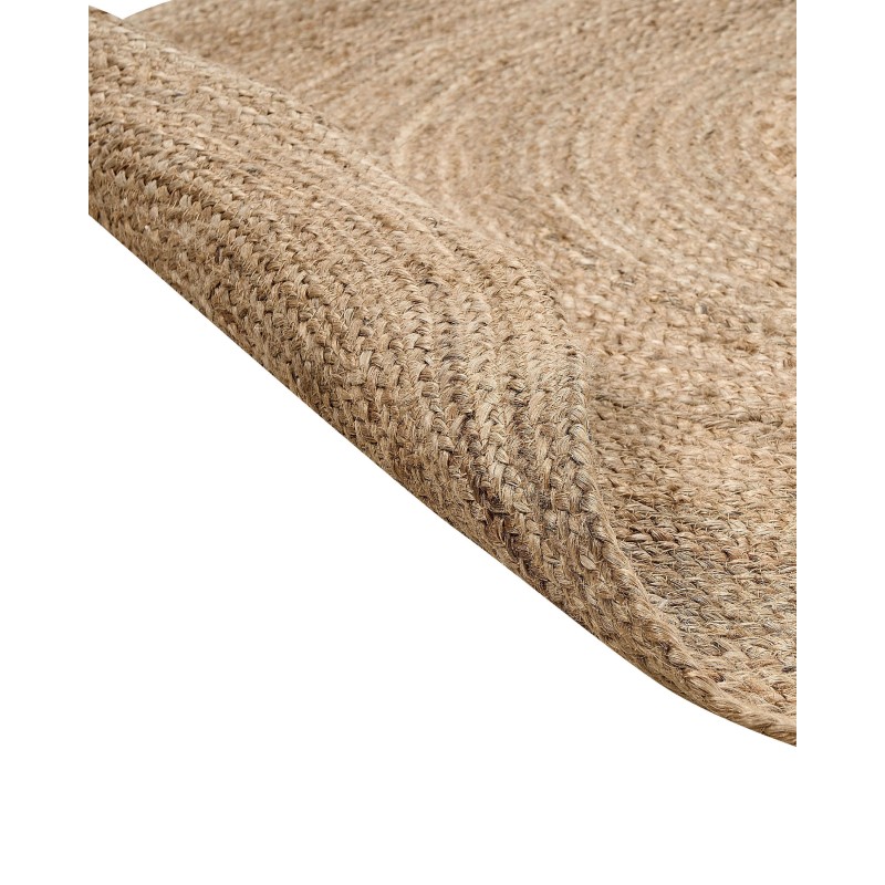 Dywan owalny jutowy 160 x 230 cm beżowy DEMIRCI Dywan owalny jutowy 160 x 230 cm beżowy DEMIRCI