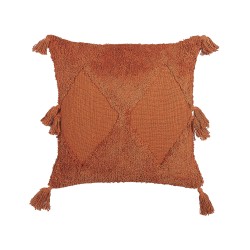 Zestaw 2 poduszek dekoracyjnych AVIUM Bawełna 45 x 45 cm Pomarańczowy Wzór geometryczny Zestaw 2 poduszek dekoracyjnych AVIUM Bawełna 45 x 45 cm Pomarańczowy Wzór geometryczny