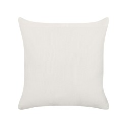 Zestaw 2 poduszek dekoracyjnych WOODI Bawełna 45 x 45 cm Żółty Biały Wzór geometryczny Zestaw 2 poduszek dekoracyjnych WOODI Bawełna 45 x 45 cm Żółty Biały Wzór geometryczny