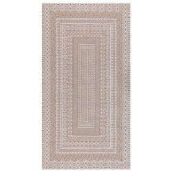 Dywan 80 x 150 cm beżowo-biały BAGLAR Dywan 80 x 150 cm beżowo-biały BAGLAR