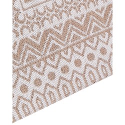 Dywan 80 x 150 cm beżowo-biały BAGLAR Dywan 80 x 150 cm beżowo-biały BAGLAR