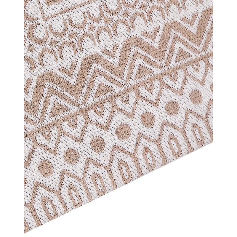 Dywan 80 x 150 cm beżowo-biały BAGLAR Dywan 80 x 150 cm beżowo-biały BAGLAR