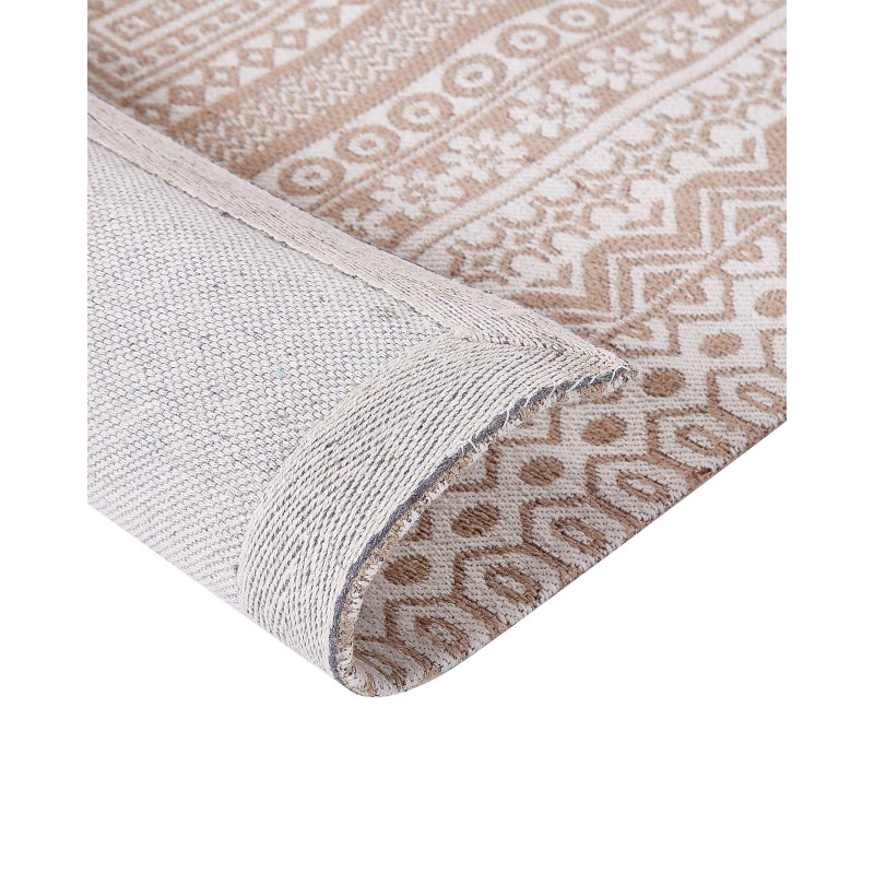 Dywan 80 x 150 cm beżowo-biały BAGLAR Dywan 80 x 150 cm beżowo-biały BAGLAR