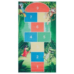 Dywan dziecięcy gra w klasy 80 x 150 cm zielony BABADAG Dywan dziecięcy gra w klasy 80 x 150 cm zielony BABADAG