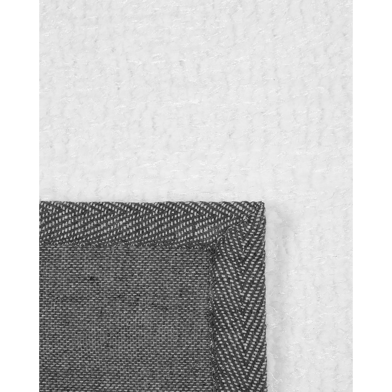 Dywan shaggy 80 x 150 cm biały DEMRE Dywan shaggy 80 x 150 cm biały DEMRE