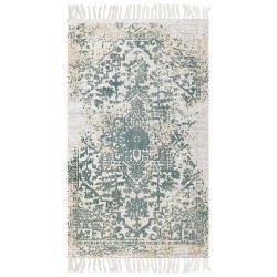 Dywan z wiskozy 80 x 150 cm beżowo-zielony BOYALI Dywan z wiskozy 80 x 150 cm beżowo-zielony BOYALI
