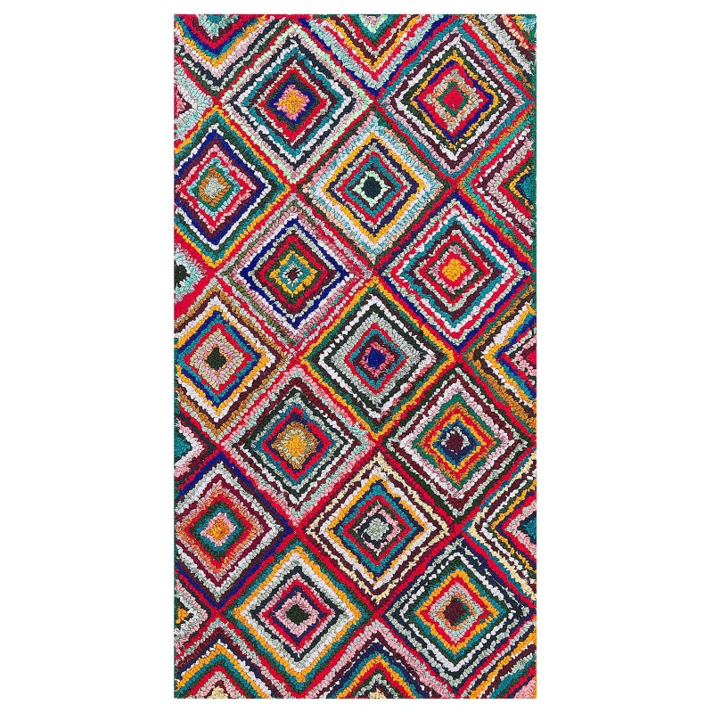 Dywan bawełniany 80 x 150 cm wielokolorowy KAISERI Dywan bawełniany 80 x 150 cm wielokolorowy KAISERI