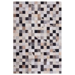 Dywan patchwork skórzany 160 x 230 cm wielokolorowy RIZE Dywan patchwork skórzany 160 x 230 cm wielokolorowy RIZE