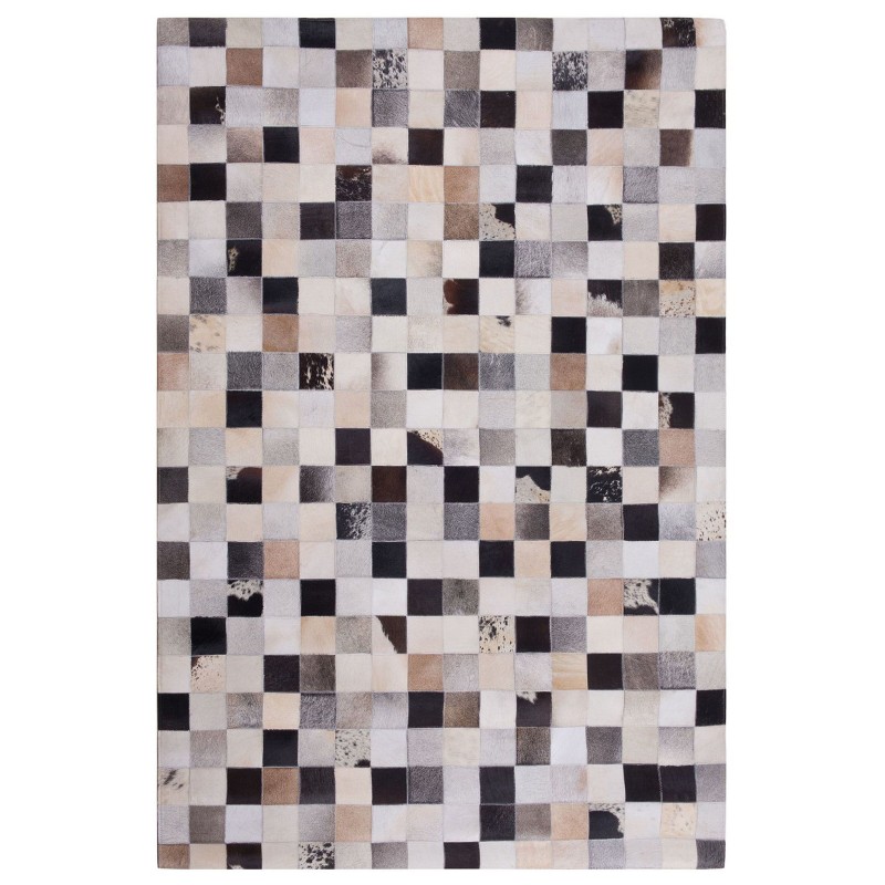 Dywan patchwork skórzany 160 x 230 cm wielokolorowy RIZE Dywan patchwork skórzany 160 x 230 cm wielokolorowy RIZE