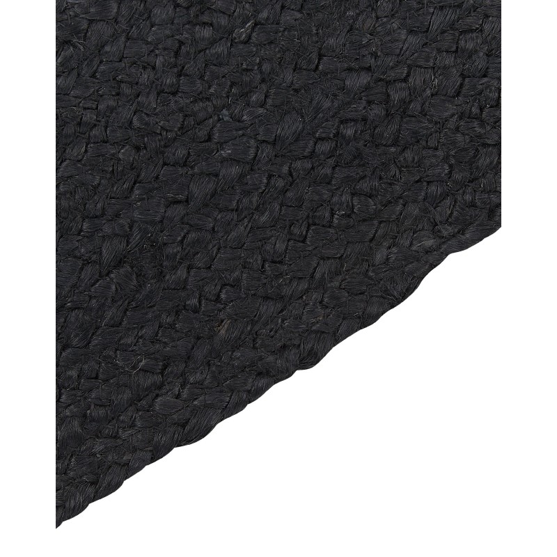 Dywan owalny jutowy 160 x 230 cm czarny DEMIRCI Dywan owalny jutowy 160 x 230 cm czarny DEMIRCI