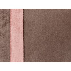 Zestaw 2 poduszek dekoracyjnych CRODYLINE Welur 35 x 60 cm Brązowy W paski Zestaw 2 poduszek dekoracyjnych CRODYLINE Welur 35 x 60 cm Brązowy W paski