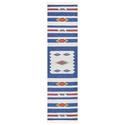 Dywan bawełniany kilim 80 x 300 cm wielokolorowy VARSER Dywan bawełniany kilim 80 x 300 cm wielokolorowy VARSER