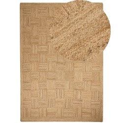 Dywan z juty 200 x 300 cm beżowy ESENTEPE Dywan z juty 200 x 300 cm beżowy ESENTEPE