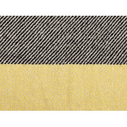Koc LAPU Bawełna 125 x 150 cm Musztardowy Koc LAPU Bawełna 125 x 150 cm Musztardowy