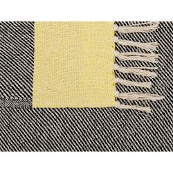 Koc LAPU Bawełna 125 x 150 cm Musztardowy Koc LAPU Bawełna 125 x 150 cm Musztardowy
