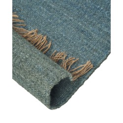 Dywan z juty 80 x 150 cm niebieski LUNIA Dywan z juty 80 x 150 cm niebieski LUNIA