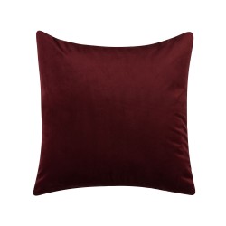 Zestaw 2 poduszek dekoracyjnych CALLA Welur 45 x 45 cm Czerwony Wzór roślinny Zestaw 2 poduszek dekoracyjnych CALLA Welur 45 x 45 cm Czerwony Wzór roślinny