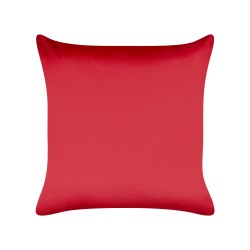 Zestaw 2 poduszek dekoracyjnych MARSHMALLOW Welur 45 x 45 cm Czerwony Wzór świąteczny Zestaw 2 poduszek dekoracyjnych MARSHMALLOW Welur 45 x 45 cm Czerwony Wzór świąteczny