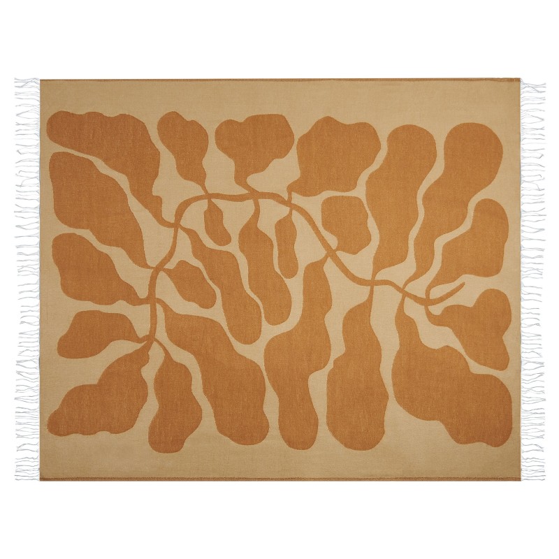 Koc BANGRE 130 x 170 cm Pomarańczowy Koc BANGRE 130 x 170 cm Pomarańczowy