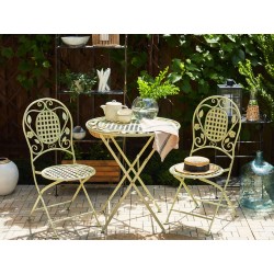 Stolik bistro BIVIO 70 cm 70 cm Metal Jasnozielony Stolik bistro BIVIO 70 cm 70 cm Metal Jasnozielony