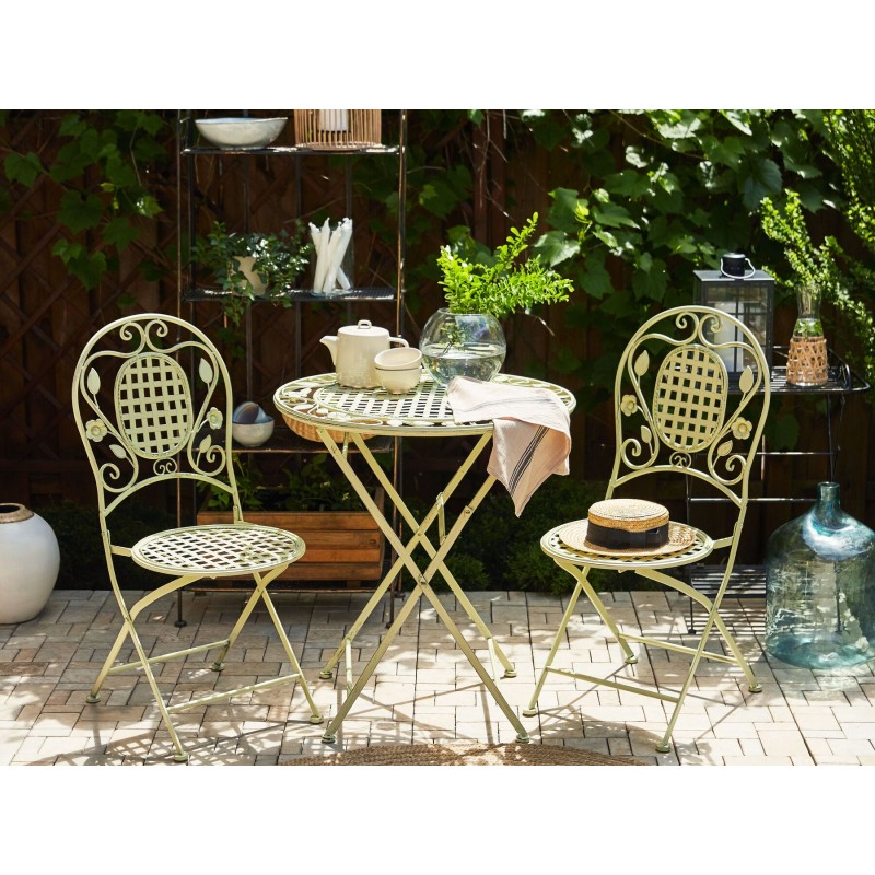 Stolik bistro BIVIO 70 cm 70 cm Metal Jasnozielony Stolik bistro BIVIO 70 cm 70 cm Metal Jasnozielony