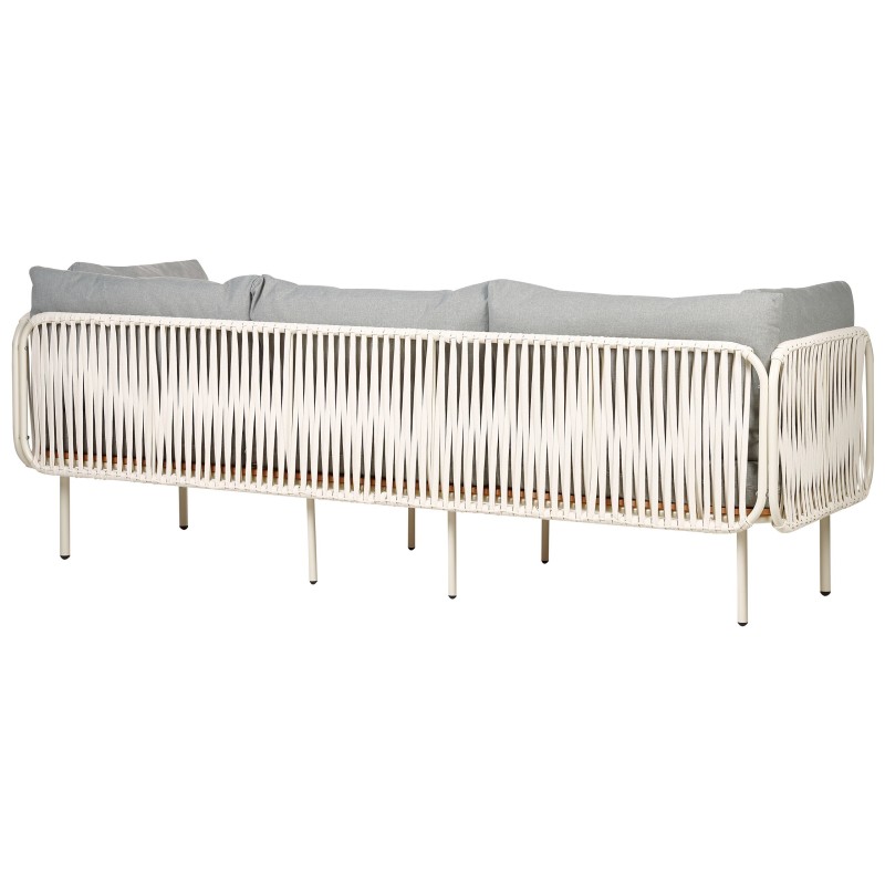 Sofa ogrodowa dla 3 osób SENISE Metal Szary Sofa ogrodowa dla 3 osób SENISE Metal Szary