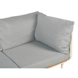 Sofa ogrodowa dla 3 osób SENISE Metal Szary Sofa ogrodowa dla 3 osób SENISE Metal Szary