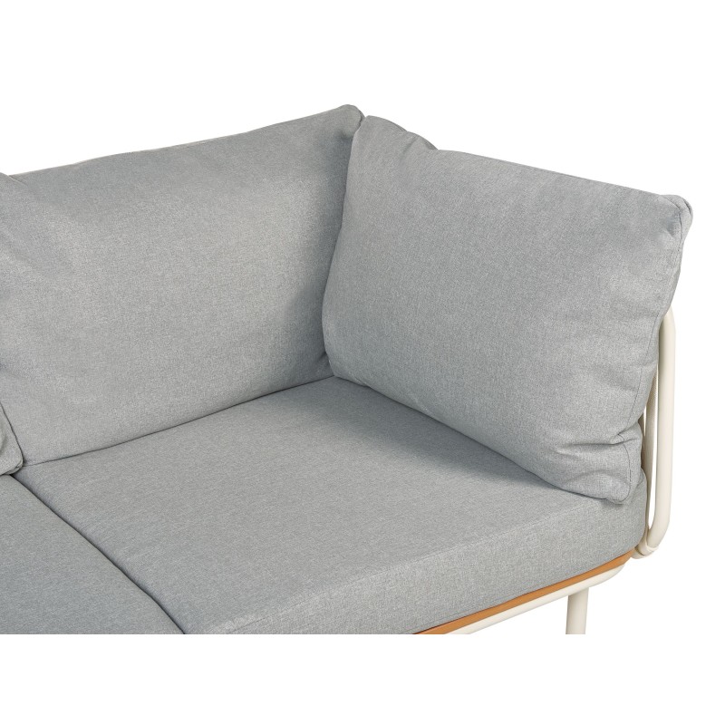 Sofa ogrodowa dla 3 osób SENISE Metal Szary Sofa ogrodowa dla 3 osób SENISE Metal Szary