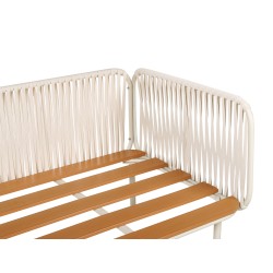 Sofa ogrodowa dla 3 osób SENISE Metal Szary Sofa ogrodowa dla 3 osób SENISE Metal Szary